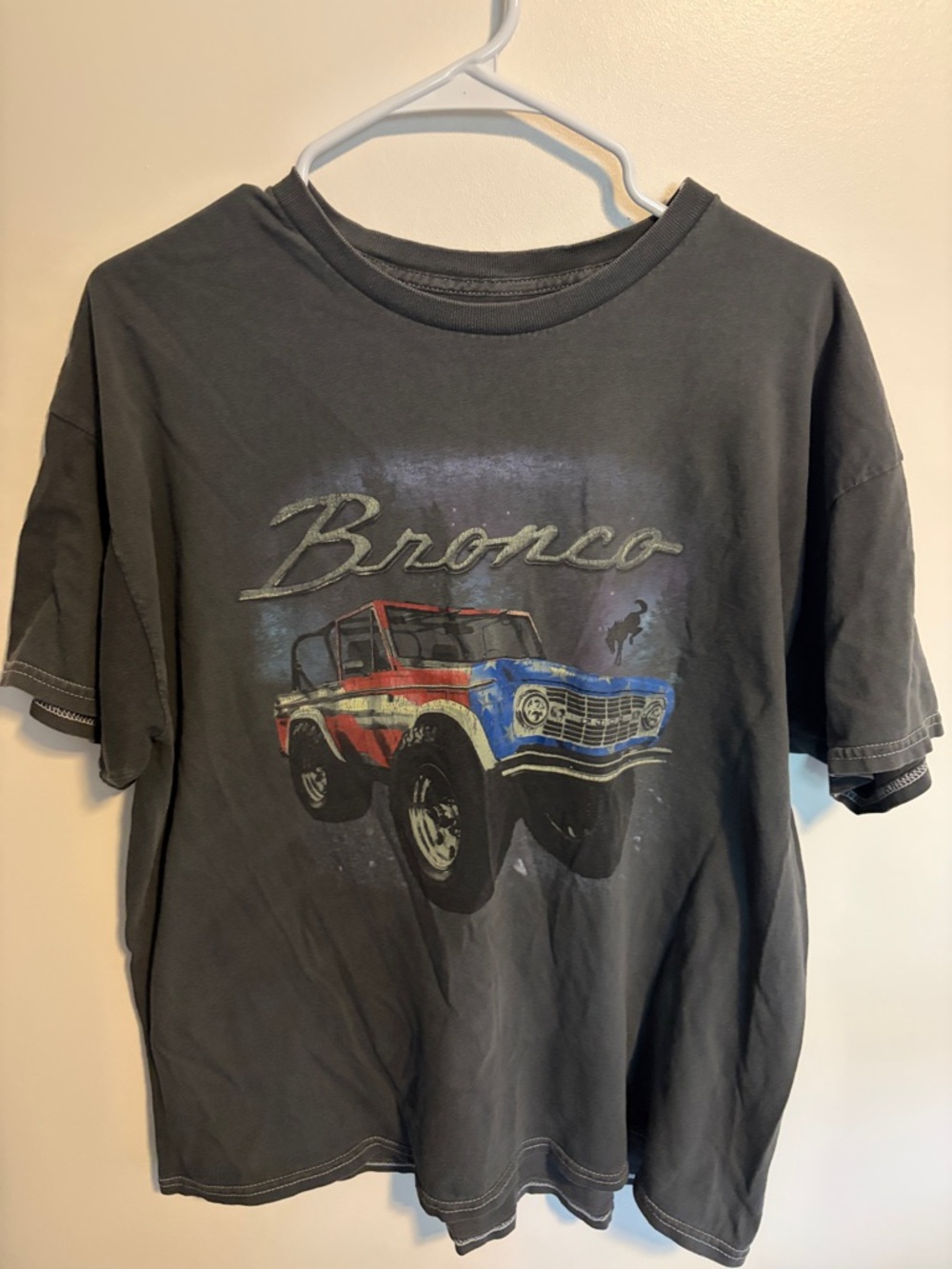 Bronco Graphic Kids Tee - Charcoal